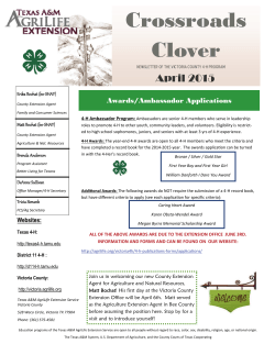 April 2015 - AgriLife.org
