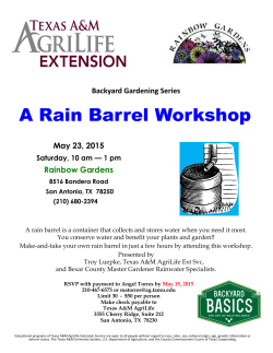 A Rain Barrel Workshop