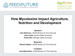 Why does USAID care about Mycotoxins?