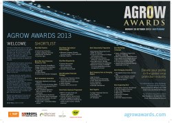AGROW AWARDS 2013