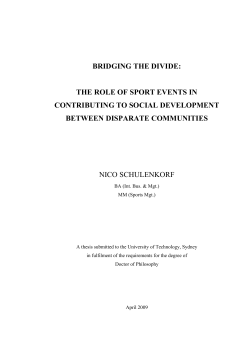 Schulenkorf â Bridging the Divide-final Phd