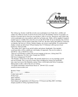 The Arborg Ag. Society would like to invite you to participate in our