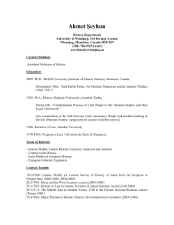the PDF Version of Ahmet Seyhun CV