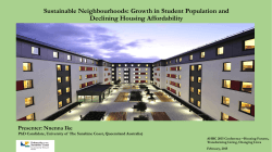 Growth in Student Population and Declining Housing