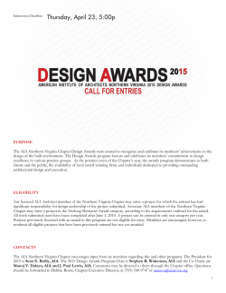 Call for Entries  - AIA Northern Virginia