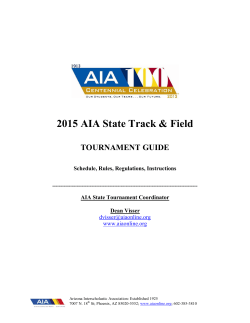 Track & Field - 2015 Tournament Guide