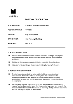 POSITION DESCRIPTION - Australian Institute of Building Surveyors