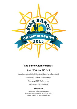 Eire Dance Championships Syllabus_2015