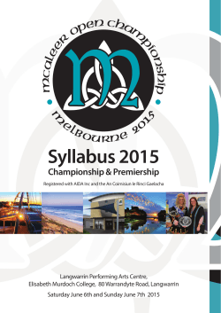 McAleer Syllabus 2015