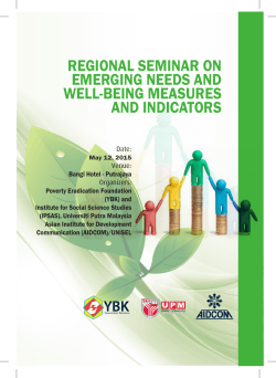regional seminar on emerging needs and well