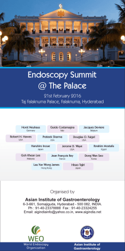 endo summit flex - Asian Institute of Gastroenterology
