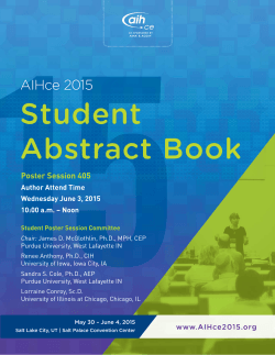 Student Abstract Book