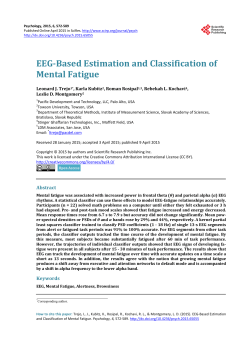 EEG-Based Estimation and Classification of Mental Fatigue