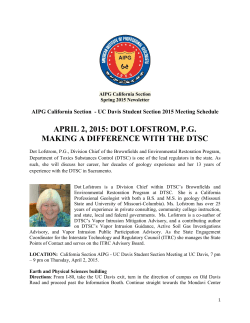 APRIL 2, 2015: DOT LOFSTROM, P.G. MAKING A DIFFERENCE