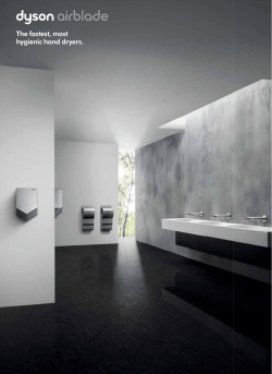 The fastest, most hygienic hand dryers.