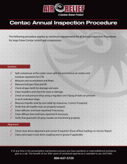 Centac Annual Inspection Procedure