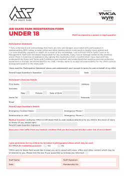 Under 18s Registration Form