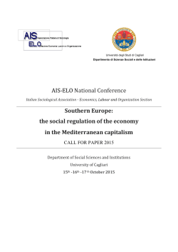 AIS-ELO National Conference Southern Europe: the social