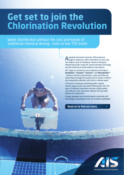 Get set to join the Chlorination Revolution