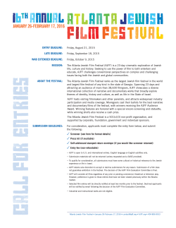 the PDF Form - Atlanta Jewish Film Festival