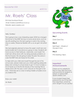 Mr. Roets` Class