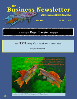 BNL 2015 May - American Killifish Association