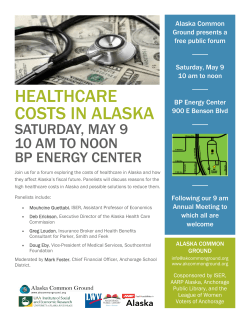 Event flyer - Alaska Common Ground
