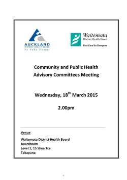 March 2015 - Waitemata District Health Board