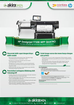 HP designjet T7200 MFP QUATRO NEW V2