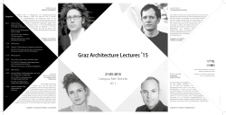 Programm - Institut fÃ¼r Architekturtheorie, Kunst