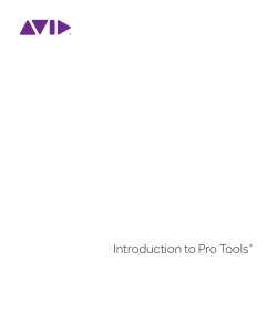 Introduction to Pro Tools 12.0