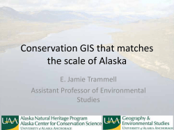 Conservation GIS that matches the scale of Alaska