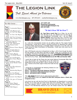 The Legion Link - 5th District Department of Florida American Legion