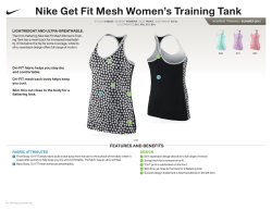 Nike Get Fit mesh Women`s Training Tank