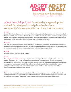 Adopt Love Adopt Local is a one-day mega