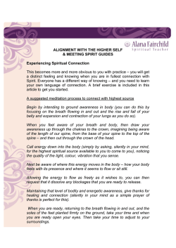 ALIGNMENT WITH THE HIGHER SELF
