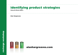 identifying product strategies