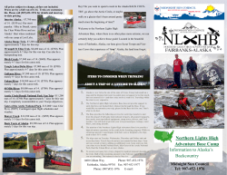Northern Lights High Adventure BrochureExpanded