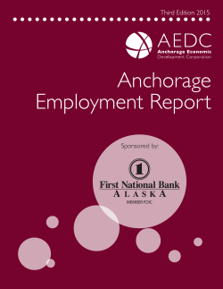 AEDC Employment Report, 3rd Edition