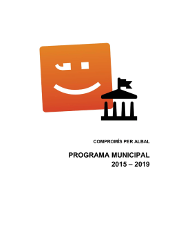 Programa Marc Municipal 2015-2019