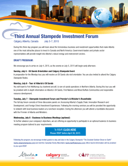 Third Annual Stampede Investment Forum