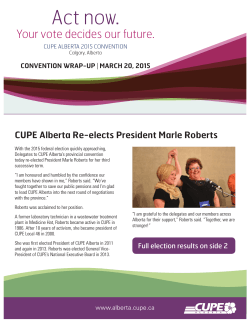 Bulletin 3 - CUPE Alberta