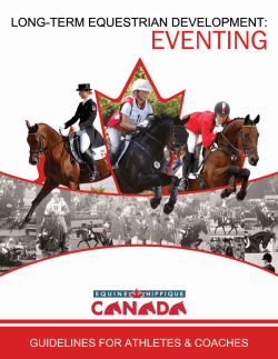 LTED for Eventing - Alberta Equestrian Federation
