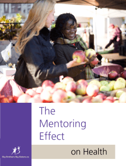 The Mentoring Effect on Health - Alberta Mentoring Partnership