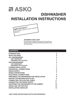 Installation Guide - Albert Lee Appliance