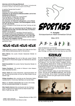 SportASS Nr. 11 (MÃ¤rz 2015) - Albert-Schweitzer