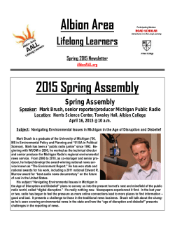 2015 Spring Term Newsletter - AALL