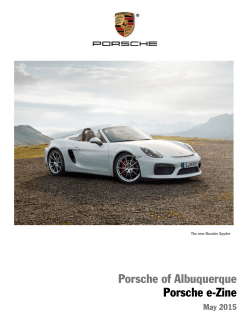 Porsche of Albuquerque Porsche e-Zine