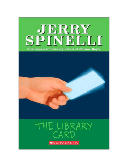 THE LIBRARY CARD by Jerry Spinelli