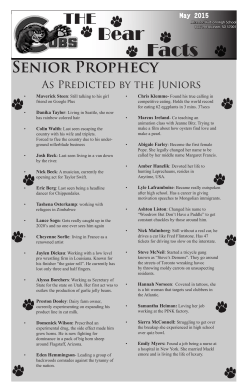 May Bear Facts - Alcester-Hudson School District 61-1
